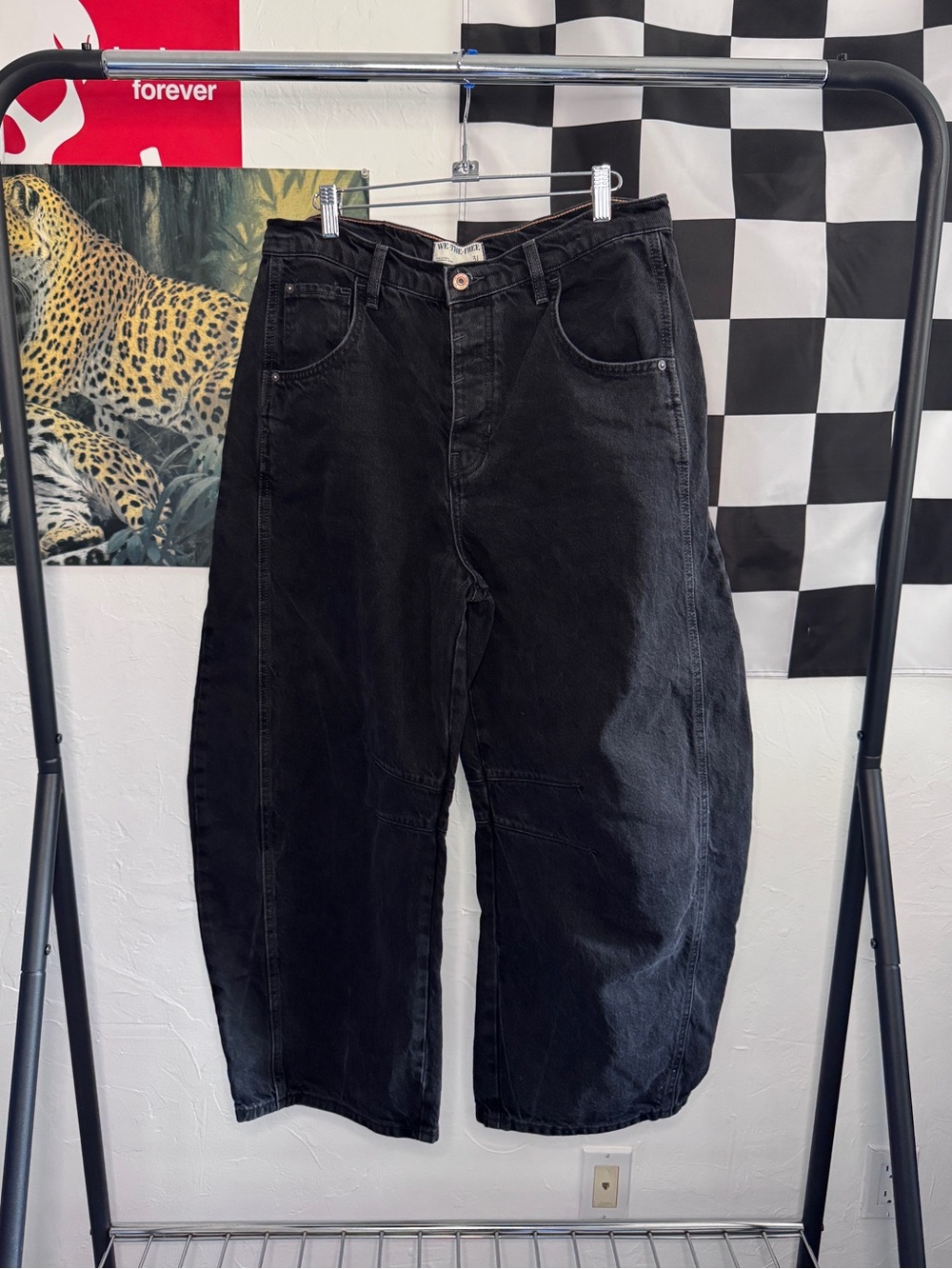 Free People Lucky You Mid Rise Barrel Jean